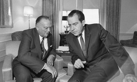 J. Edgar Hoover Conferring with President Elect Richard Nixon